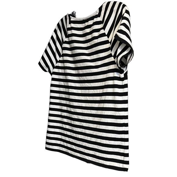 ANNE KLEIN SPORT T-SHIRT, WOMENS, S, BLACK & WHITE STRIPES, SHORT SLEEVES - Picture 4 of 10